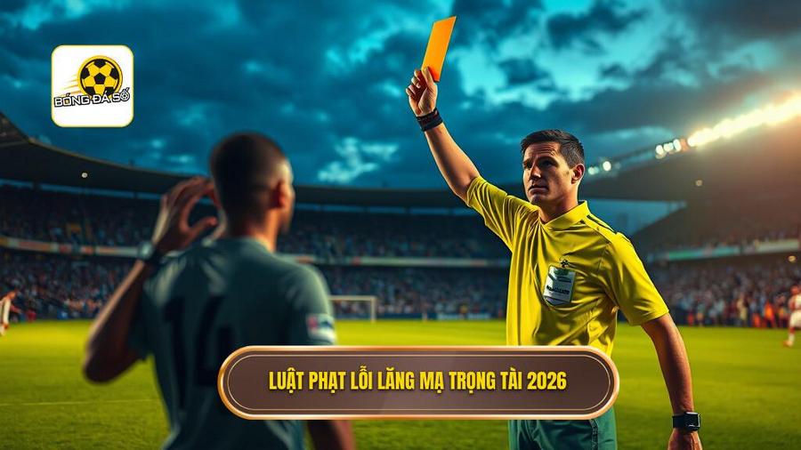 1. Luật phạt lỗi lăng mạ trọng tài 2026