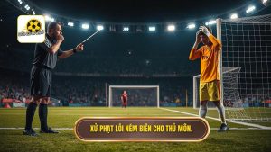 3. Xử phạt lỗi ném biên cho thủ môn.